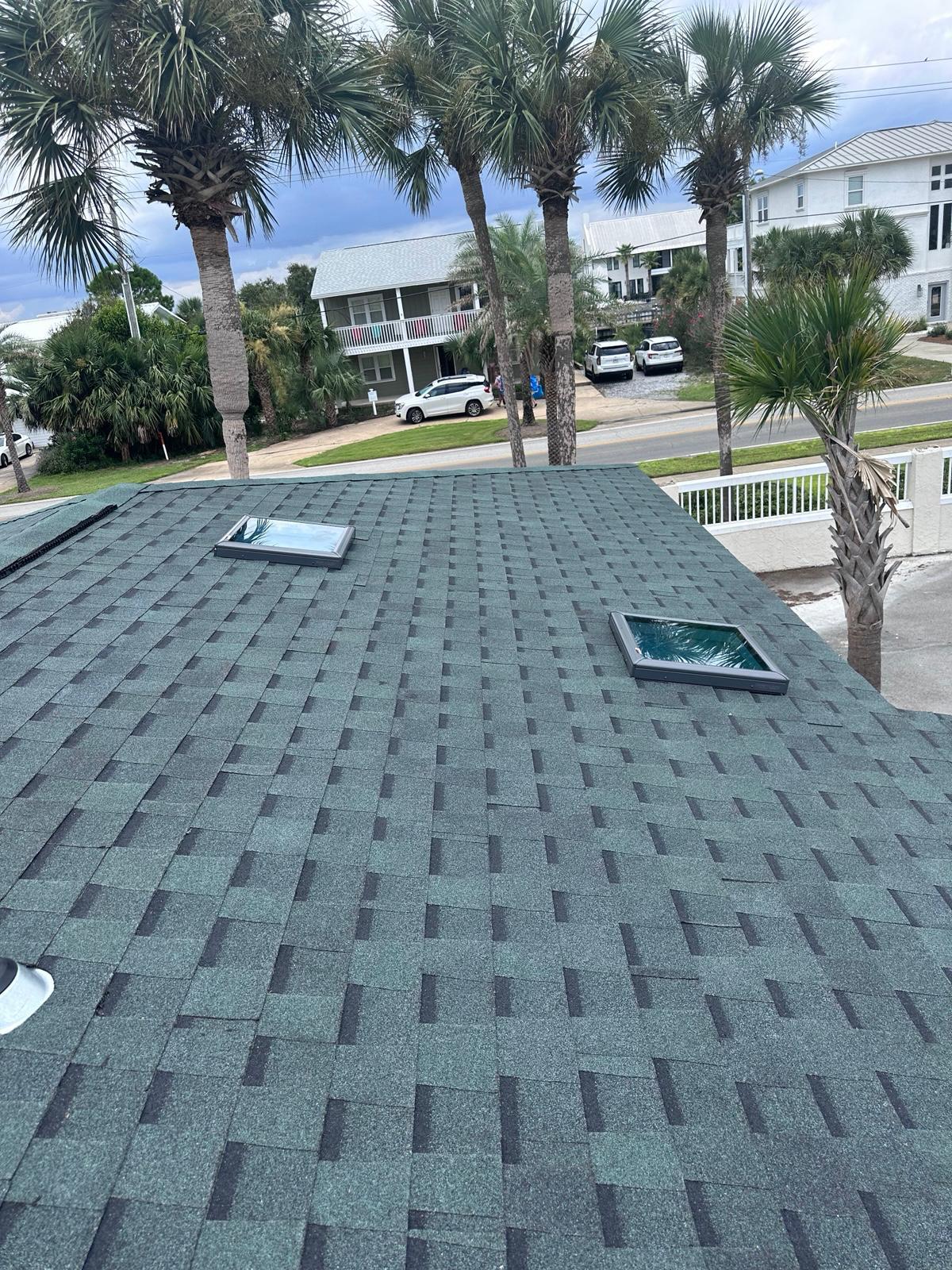 Roof coating project